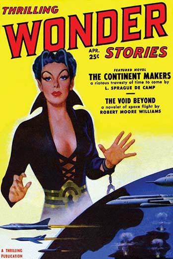 April 1951 Pulp Magazine Cover Art Print - Love and Tidal Wave