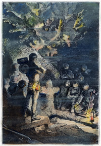 A Coral Cemetery Fine Art Print from Jules Verne's 20,000 Leagues Under The Sea