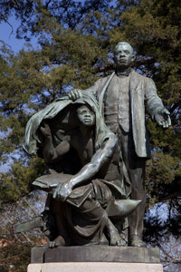 Booker T. Washington 'Lifting the Veil of Ignorance' Poster Print by Charles Keck