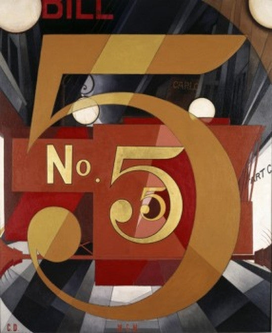 I Saw the Figure 5 in Gold Fine Art Print by Charles Demuth