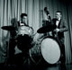 Jazz Band Playing on Stage Fine Art Print