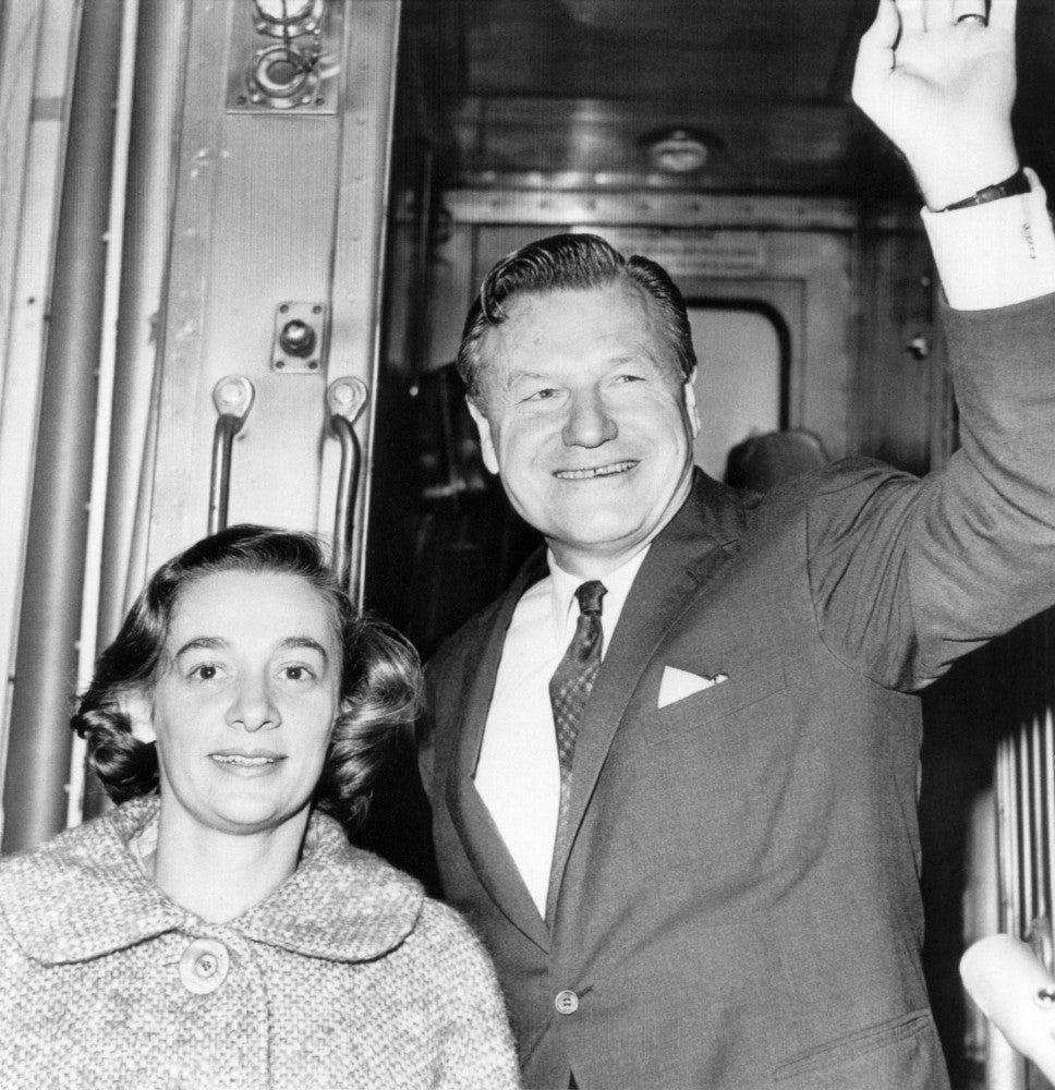 Rockefeller Family Poster Print Featuring New York Governor Nelson Rockefeller and His Wife