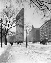 New York Flatiron Building After Snow Storm Photograph Print, C1905