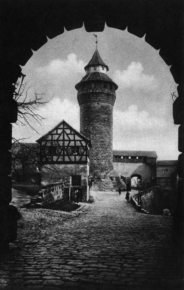 Nuremberg Castle Fine Art Print - Nsinwell Tower Photograph, C1920