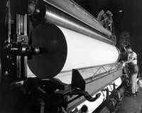 Side Profile of a Worker in a Paper Mill Fine Art Print
