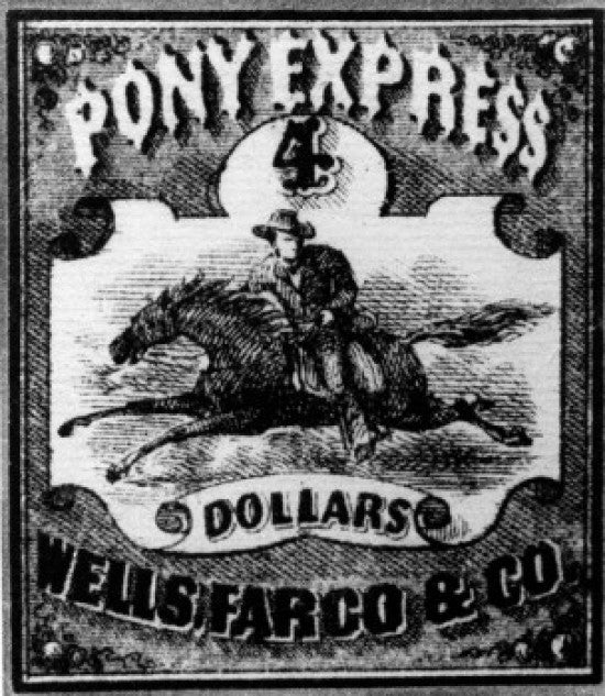 Pony Express Fine Art Print - Vintage Western Theme