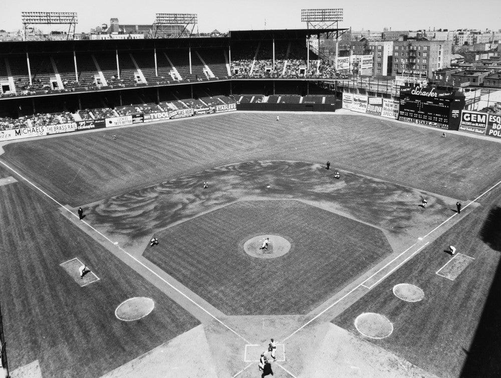 Baseball Game at Ebbets Field, 1953 Poster Print by Granger Collection