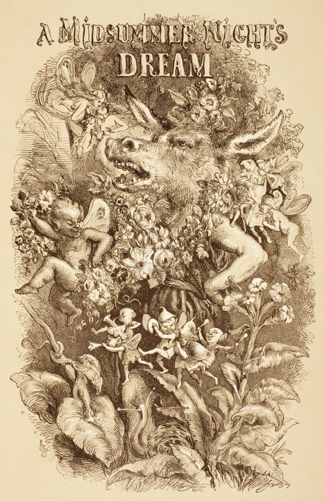 A Midsummer Night's Dream Illustration by Sir John Gilbert - Fine Art Print