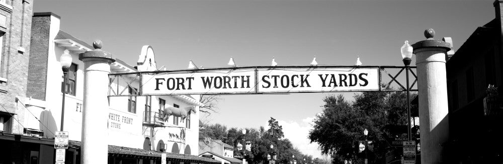 Fort Worth Stockyards Signboard Fine Art Print – Texas Scene