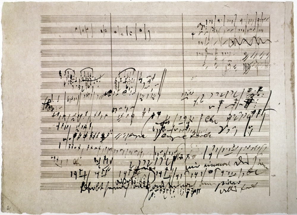 Beethoven's Fifth Symphony Manuscript Fine Art Print