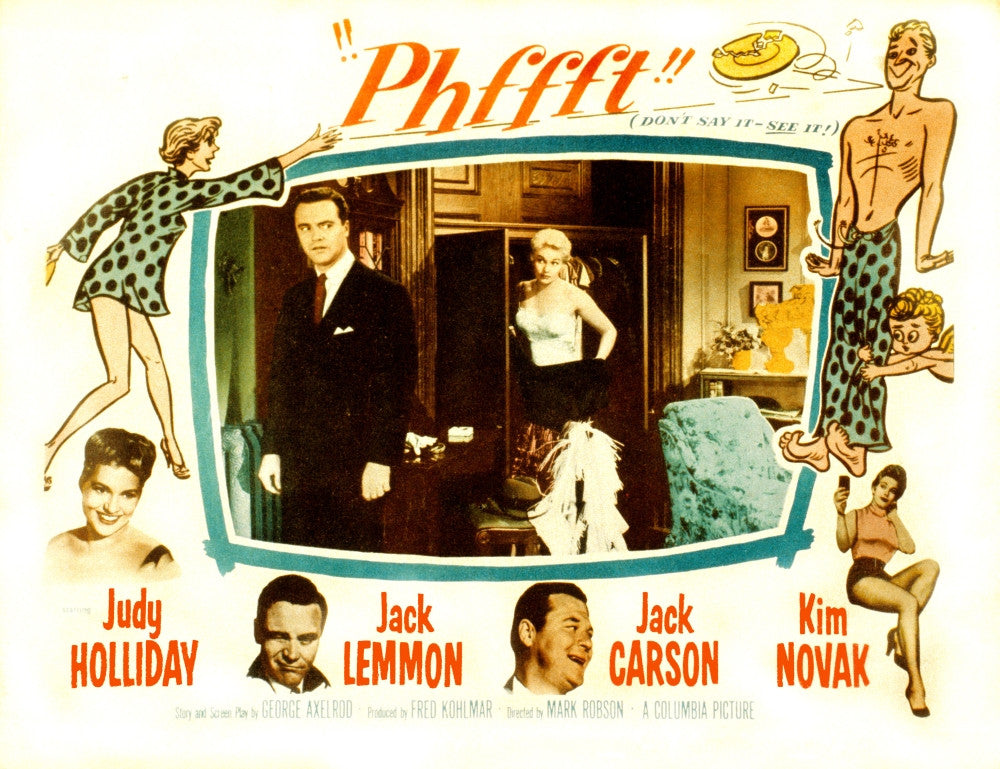 Phffft Movie Poster Print Featuring Judy Holliday & Jack Lemmon - 1954
