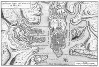 Malta: Valletta Map Fine Art Print - 1724 Copper Engraving by Granger Collection