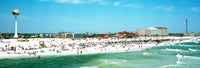 Tourists on the Beach Fine Art Print - Pensacola, Florida