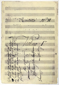 Beethoven Manuscript Fine Art Print - String Quartet in F Major | Posterazzi