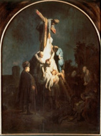 Descent from the Cross Fine Art Print by Rembrandt | Posterazzi