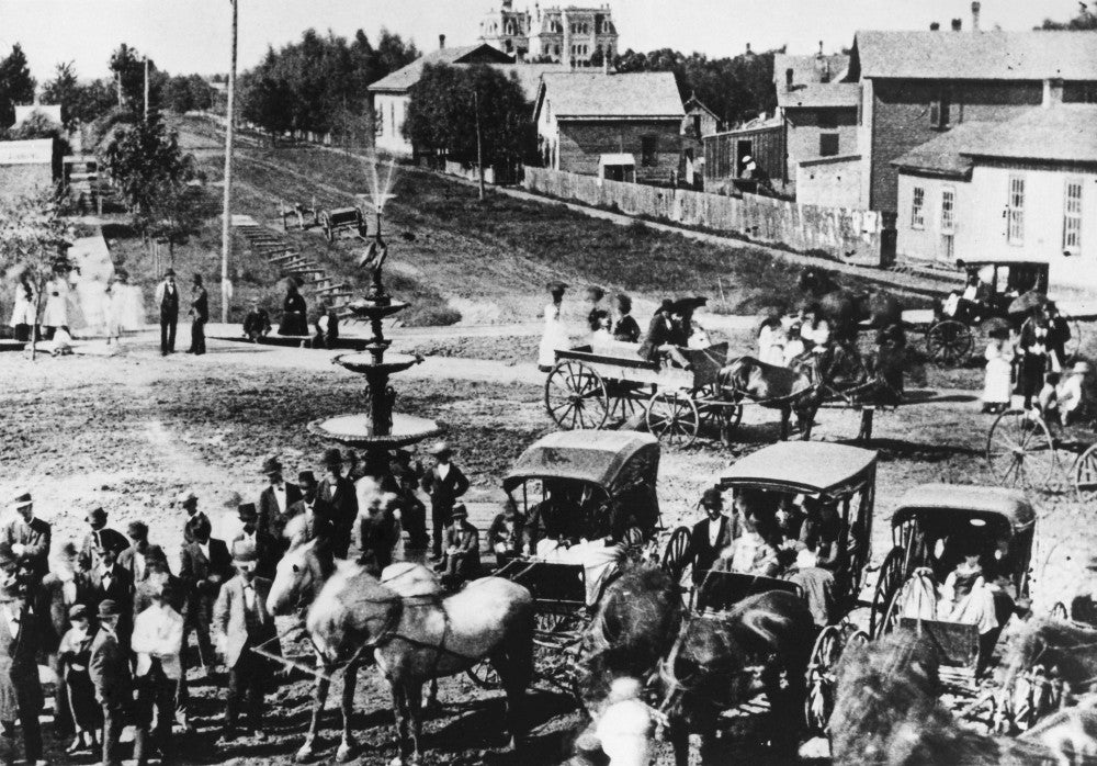 Evanston Fountain Square Dedication Photograph (1876) | Poster Print