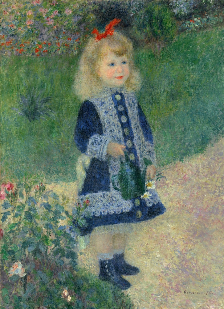 Girl with a Watering Can Fine Art Print by Pierre-Auguste Renoir