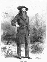 Wild Bill Hickok Wood Engraving Poster Print by Granger Collection