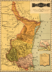 Tamaulipas - 1844 Fine Art Print