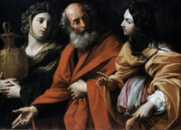 Lot And His Daughters Fine Art Print by Guido Reni