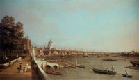 London From Somerset House Fine Art Print by Canaletto