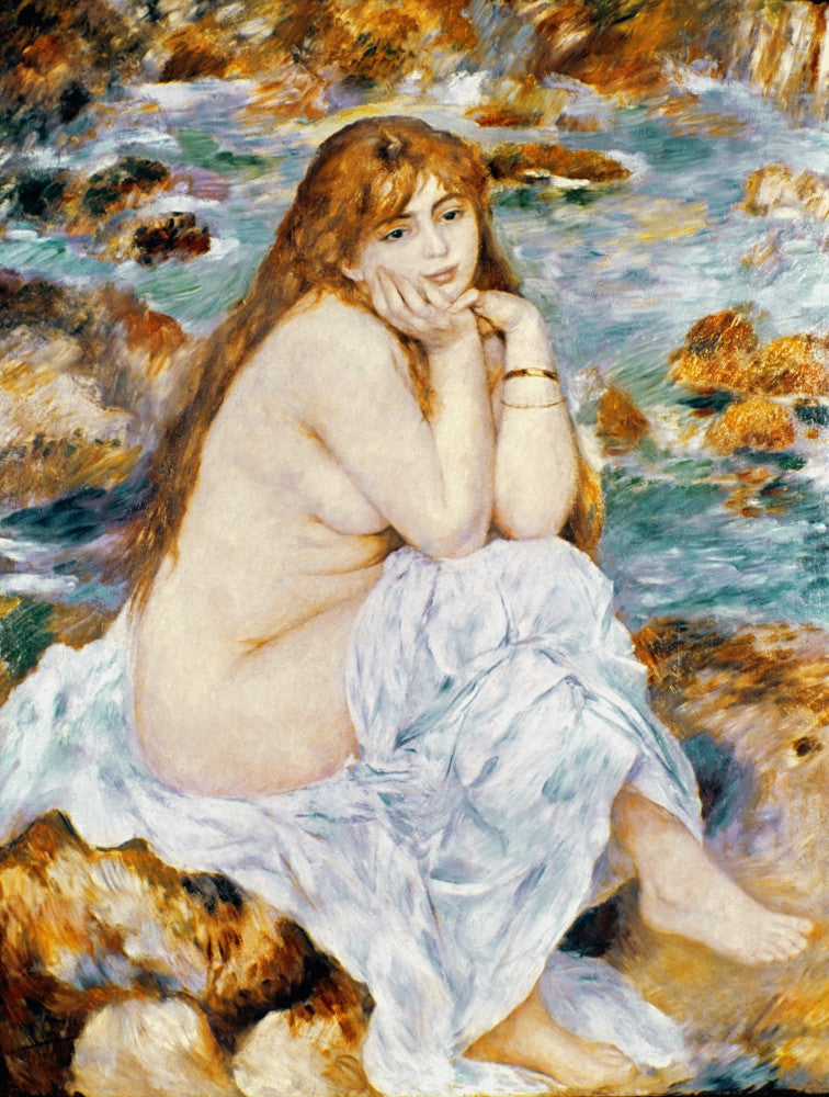 Seated Bather Fine Art Print by Pierre-Auguste Renoir (1885)