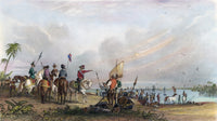 De Soto: Florida, 1539 - Steel Engraving Fine Art Print by Seth Eastman