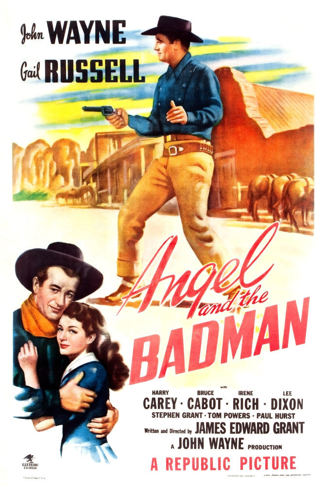 Angel And The Badman Movie Poster Print featuring John Wayne