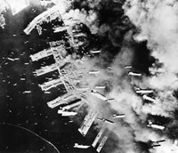 World War II U.S. Air Raid Fine Art Print - B-29 Bombers Over Kobe
