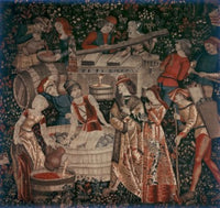 Making Wine Tapestry Fine Art Print - Various Sizes Available