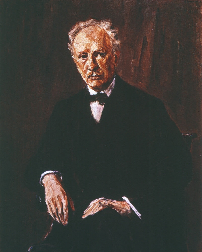 Richard Strauss Oil on Canvas Fine Art Print by Max Liebermann
