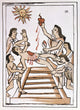 Aztec Ritual Sacrifice Fine Art Print from Codex Florentino