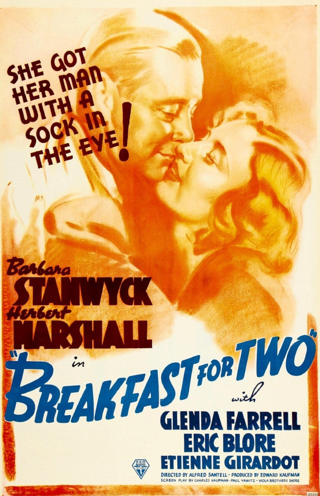 Breakfast For Two Movie Poster Art Print (1937) | Posterazzi