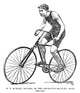 Bicycling in 1890 Fine Art Print - Drawing by Granger Collection