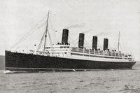 RMS Aquitania Cunard Line Ocean Liner Fine Art Print by Hilary Jane Morgan