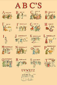 The Alphabet Fine Art Print by Kate Greenaway - Various Sizes