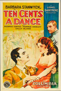 Ten Cents A Dance Movie Poster Art Print - 1931 Classic