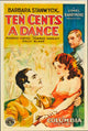 Ten Cents A Dance Movie Poster Art Print - 1931 Classic