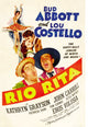 Rio Rita Movie Poster Masterprint Featuring Kathryn Grayson, John Carroll, Lou Costello, and Bud Abbott (1942)