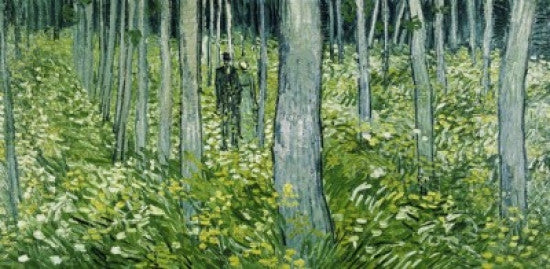Undergrowth with Two Figures Fine Art Print by Vincent van Gogh