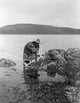 Gathering Abalone Fine Art Print by Edward S. Curtis - C1910