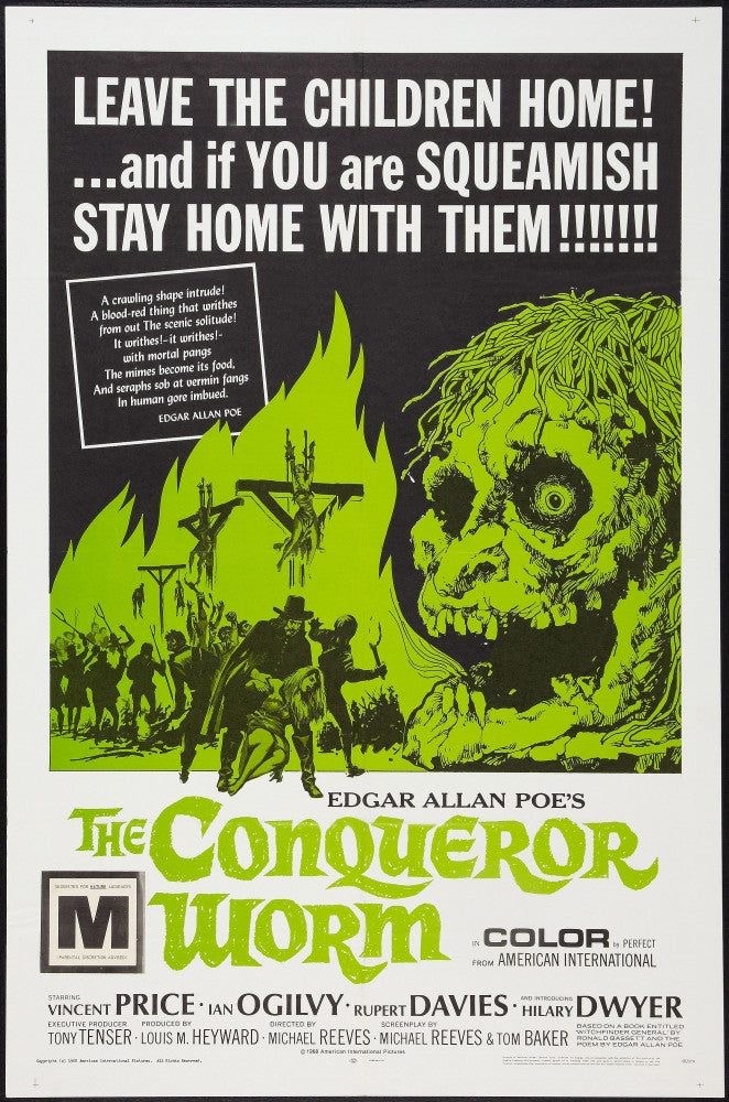 The Conqueror Worm Movie Poster Art Print - 1968 Film