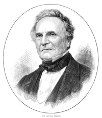Charles Babbage Line Engraving Fine Art Print by Granger Collection