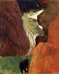 Above the Abyss - Au Dessus du Gouffre Fine Art Print by Paul Gauguin