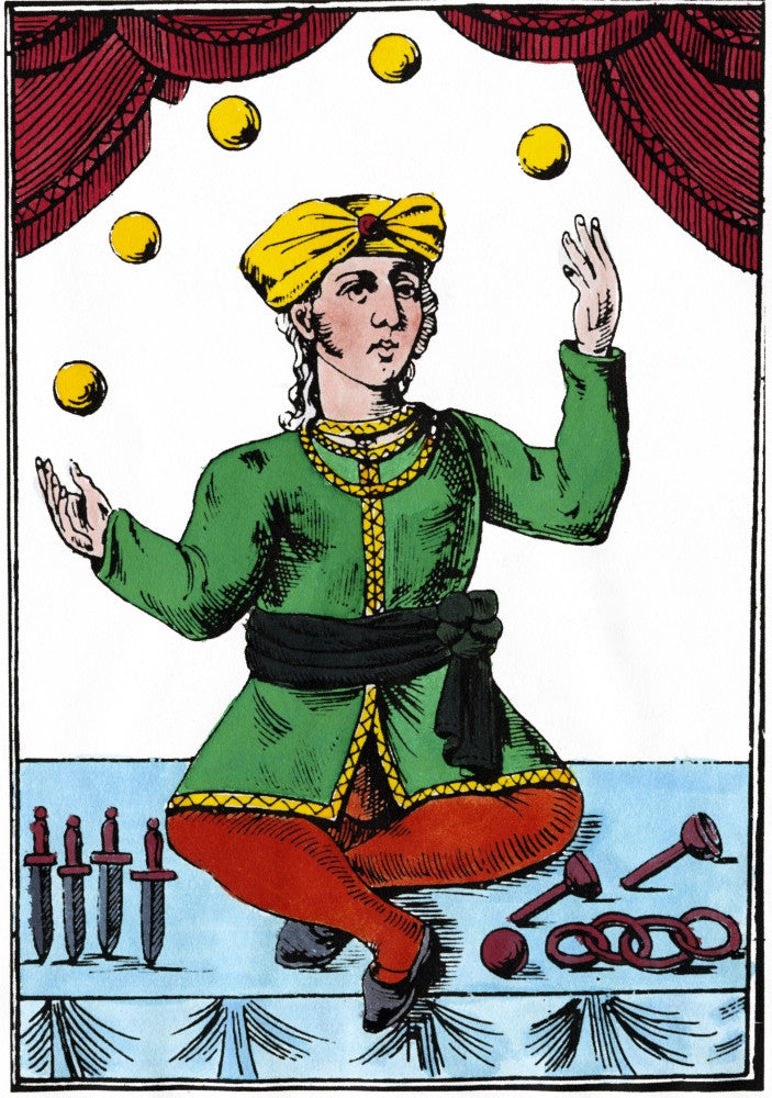 18th Century Juggler Woodcut Print by Granger Collection