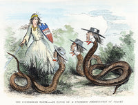Copperheads Political Cartoon Poster Print - 1863 by Granger Collection
