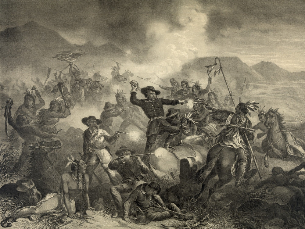 The Death of General Custer at the Battle of the Little Big Horn - Fine Art Print