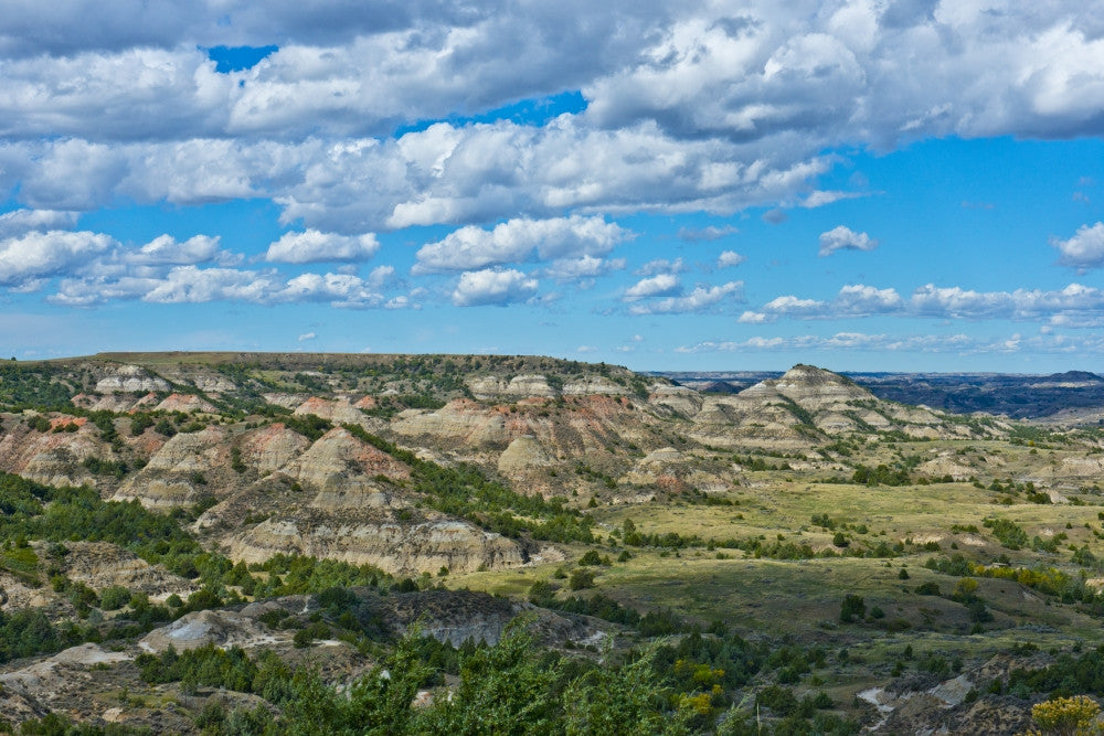 Theodore Roosevelt National Park Painted Canyon Overlook Poster Print by Bernard Friel