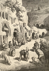 Gypsy Caves Fine Art Print by Gustave Dore - Spanish Pictures