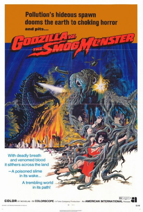 Godzilla vs. Smog Monster Movie Poster Print 27x40